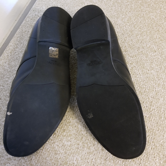 Prada Black Leather Oxford Shoes - Picture 7 of 7